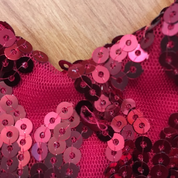 My Michelle Red Sequin Dress - Picture 10 of 12